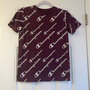 Boys Like New Champion Logo Tee Sz L